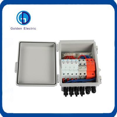 China Solar Energy 2 String PV Combiner Box Waterproof IP65 Streamlined Installation for sale