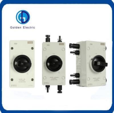 China Operação manual 4 Pole Dc Isolator Switch IP66 Estrutura compacta com conector Mc4 à venda