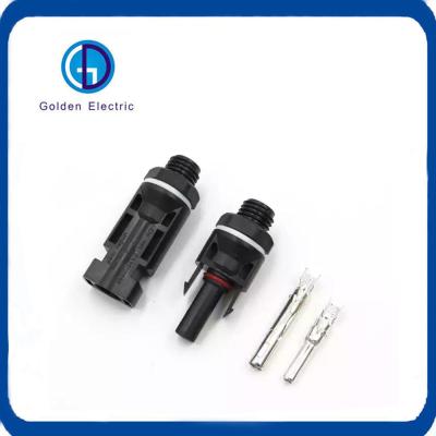 China Easy To Install 2 Pins Solar Cable Connectors For 1000VDC 30A Solar Panel Mounting for sale