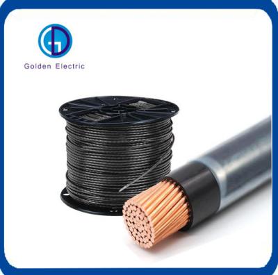 China Black PVC Insulation Copper PV Wire Water Resistant with Nylon Jacket 5.5mm for sale