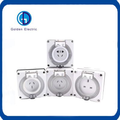 China Waterproof Industrial Combo Socket Outlet IP66 Australia Standard 10A 13A 15A CE Approved for sale