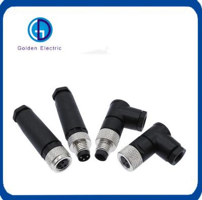 China 3pin Electric Waterproof M8 Sensor Connector Screw Threaded Coupling for sale