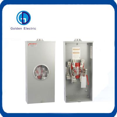 China 320A 600VAC 4jaw Single Phase Ringless Type Outdoor Residential Electric Meter Socket Meter Base Meter Box for sale