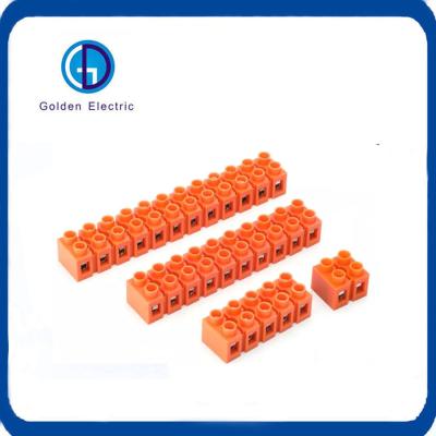 China 2-20p 600V 36A Base Copper Row Terminal Screw Dual Terminal Block for Wiring Terminal 0.5-6mm2 for sale