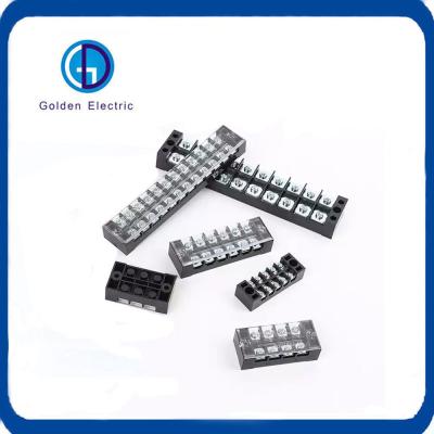 China 1-12p Tb Series Fixed Type Terminal Block Branch Box Connector Electric Wire Screw Barrier Terminal Block Strips for sale