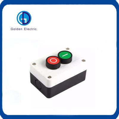 China 2P Start-Stop Functions 22mm Push Button Switch Control Station with Waterproof Design for sale