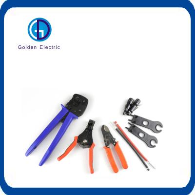 China Colorful Handle Mc4 Connector Crimping Tool High Precision For Wire Cutting for sale