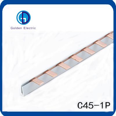 China C45 1p 2p 3p 4p Electric Pin Type Copper MCB Busbar with 63A Capacity for sale