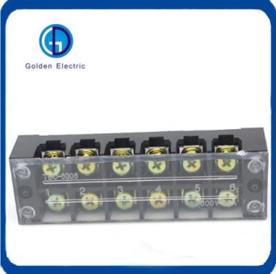 China CE RoHS Approved Tb Series Terminal Block with Copper Conductor and Transparent Cover for sale