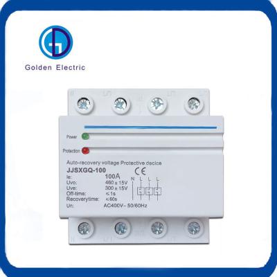중국 100A 3p 380V 가전 전압 보호 장치 과전압 및 저전압 보호 판매용