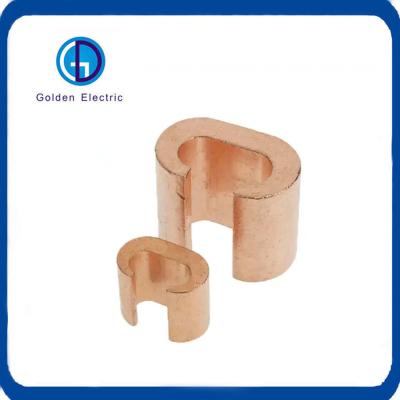 China C-Type Clamp Crimp Connector for Earthing Protection Copper C Clamp Grounding System for sale