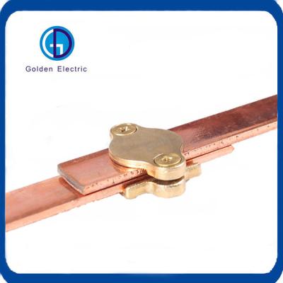 China High Voltage Transmission Line Brass Grounding Clamp for Grounding System on 25X3mm for sale