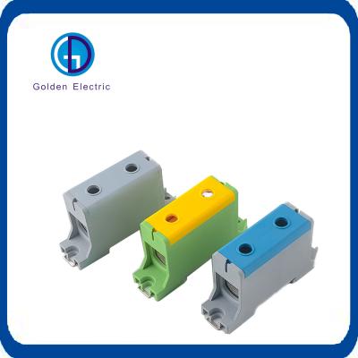 China High Current 2p/4p Terminal Block for Power Distribution DIN Rail Mounting 750V 800V for sale