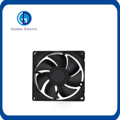 China 92X92X25mm Square Industrial Exhaust Cooling Fan with Axial Motor 5V/12V/24V Voltage for sale