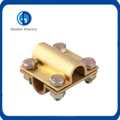 China 50mm2 Earth Tape Clamps Wire To Wire Connector High Flexibility For Ground Rod System for sale