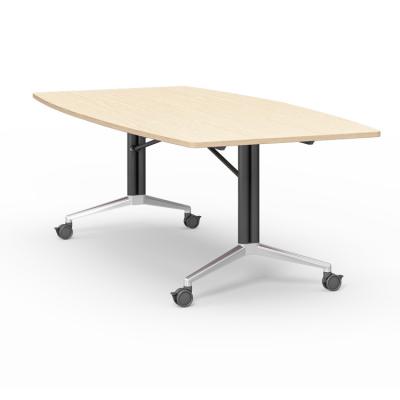 China Venue Adjustable Foldable Meeting Table (Height) Training Table With Wheels for sale