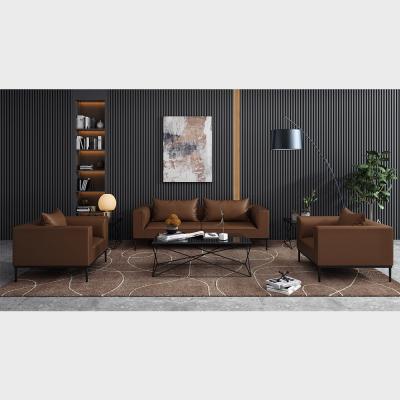 China Meeting Modern Luxury Italian Leather Pods Office Furniture Living Room Restaurant Lobby Hotel Style Design Long Sofa Set for sale