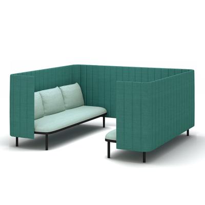 China Modern Convertible Soundproof Meeting Sofa Office Private Meeting Sofa High Back Chatting Area Commercial Chatting Area for sale