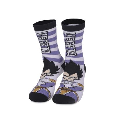 China Vegeta QUICK DRY Striped Boy Socks Comic Sports Print Soft Socks For Men Cardboard Comfy Women Crew Socks Unisex for sale