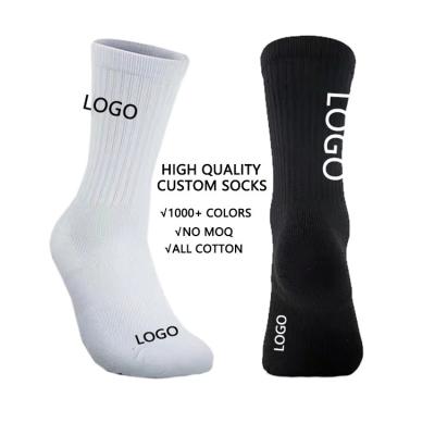 China Ten Pairs Designer Logo QUICK DRY Custom Mens And Womens Make Your Own Design Luxury Print Embroidered Fluffy Cotton Sports Football Socks for sale