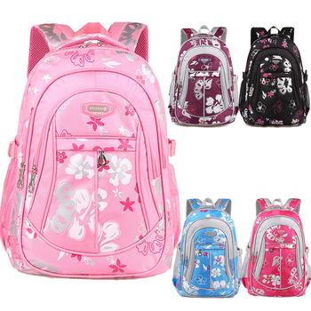 China Hot Selling Waterproof Nylon Backpacks For School Children Kids Shoulder Bag Pink Girls Backpack Bag for sale