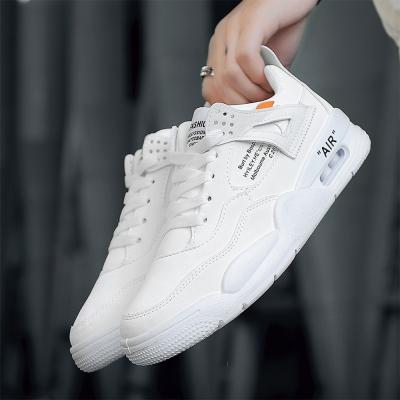 China Spring/autumn artificial men's PU shoes trend men's air cushion shoes new running sports shoes wholesale for sale