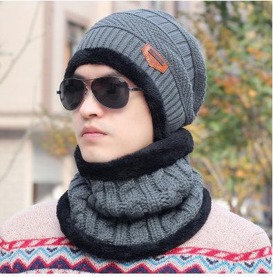 China COMMON 2019 Hot Sale Winter Warm Hat For Man Boys Girls Thicken Protect Hat Scarf Earflap Hat Set Outdoor Plus Fleece Hat for sale