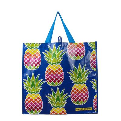 China Heavy Duty Promotional Laminated PP Woven Shopping Bag With Print for sale