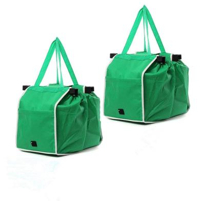 China Wholesale Promotional Collapsible Supermarket Shopping Bag Foldable Nonwoven Bag for sale