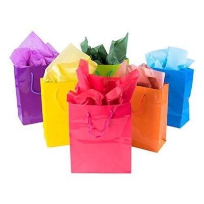 China Various Kind Of Recyclable 250 Gsm Paper Bag , Cardboard Paper Bag For Party for sale