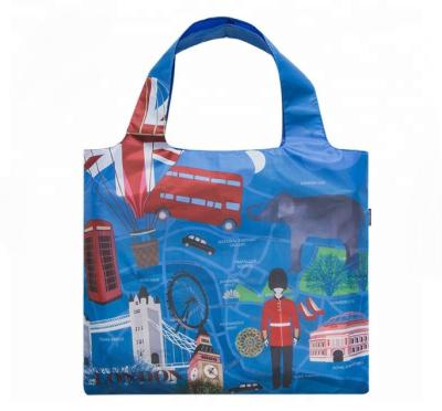 China Cheap Foldable Shoe Bag Wholesale Recycle Polyester Tote Bag, Small Nylon Bag for sale