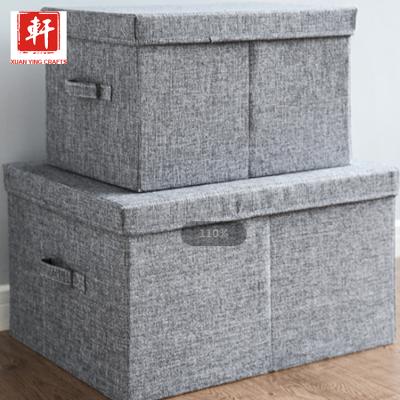 China Hot Sale Wholesale Sustainable Folding Non Woven Fabric Home Storage Box for sale