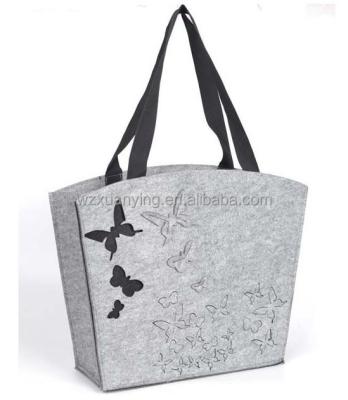 China Who respects the environment. Wholesale Fashion High Quality Felt Shopping Bag, Customized Felt Tote Bag for sale