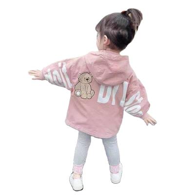 China Korean Little Girl Anorak Western Style Outer Wear Children's New Viable Jacket 2021 Spring And Autumn Casual Jacket for sale