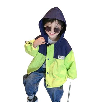 China 2021 spring Korean new style loose baby boys viable jacket hit the Central Institute of Statistics color casual hooded children's tracksuit for sale