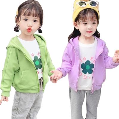 China 2021New Autumn Spring Long Sleeve Spring Coat Girls Clothing Fashion Baby Kids Cardigan Sweater Leisure Tops for sale