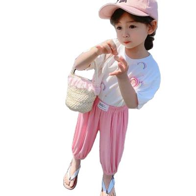 China Viable children's modal mosquito pants 2021 summer thin boys and girls bloomers baby trousers air conditioning casual pants trend for sale