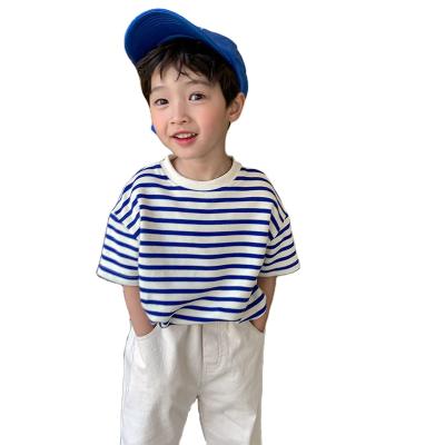 China Cotton Sustainable Children's Summer Clothing Short Sleeve T-Shirt For Boys for sale