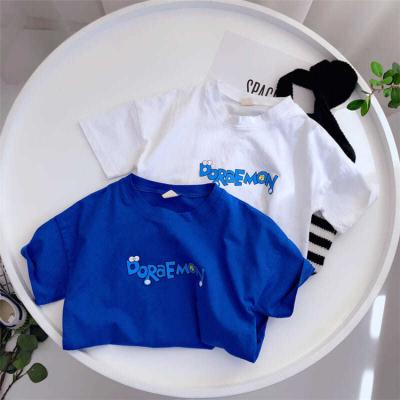 China Factory direct supply cartoon cotton cute children's breathable T-shirt children's short sleeve for sale