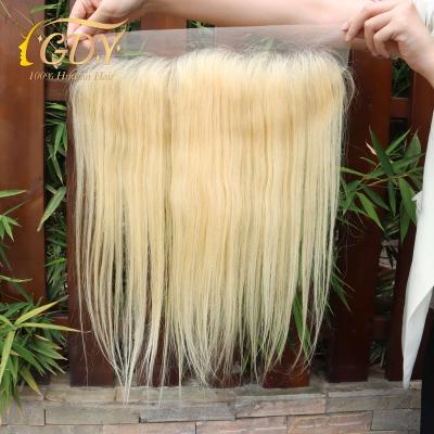 China Body Wave 613 13x4 HD Lace Front Straight Hair Bundles Gold Body 16 Inch Original Straight Blonde Hair HD Lace Front 613 Bundles for sale