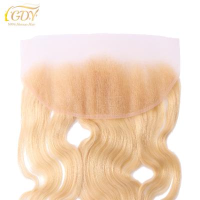 China Body Wave Body Wave 13x4 Lace Up Low Top Closure And Front Healthy Soft End Pure Color Wave HD Sheer Lace Headbands #613 for sale