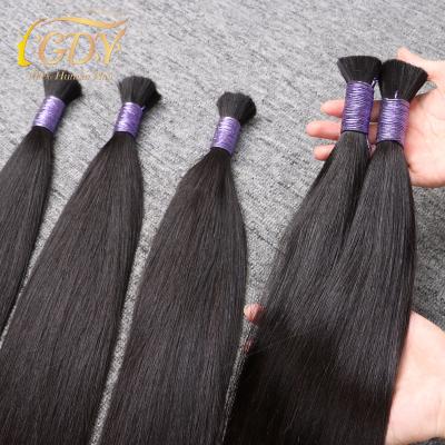 China 100% Cuticle Aligned Loose Natural Brazilian Deep Wave Human Hair Straight Hair Color #1b Good Wave Human Hair Extensions for sale