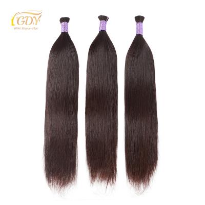 China GDY Human Hair Extension 1B Color Brazilian Straight Full End Human Raw Vietnam Hair Vendors Sleek 18 Inch Black Straight Braid Hair for sale