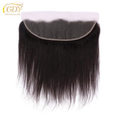 China Virgin Human Hair 8A 10A GDY 13x4 Lace Headbands Top Straight Raw Natural 12inch 13*4 HD Color 12inch 13*4 HD Transparent Lace Headband for sale