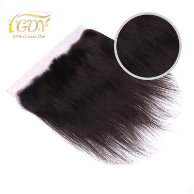 China Hot Selling GDY 2022 Hd Lace Frontal Human Hair 1B Straight Hair Extension 1B 13x6 Hd Stock 16inches 13x4 1B 13x6 Peruvian Straight for sale