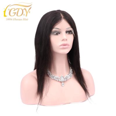 China Hot Selling Thin Transparent Good Quality GDY 22inch 1B Lace Hair Front Wigs Popular Natural 13*4 HD Body Wave Wigs for sale