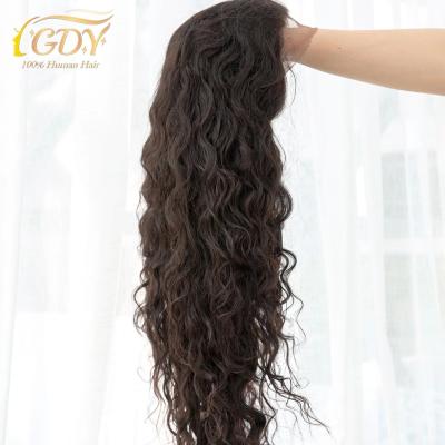 China GDYhair 13*4 Thin HD Transparent Wave 26inch Best Quality Lace Front Wig Silky Straight Hair Lace Front Wigs Brazilian Natural Wave 1B Lace Front Wigs for sale