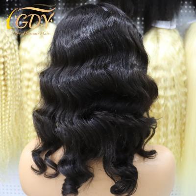 China Fast Shipping Brazilian Hair Body Wave Wig 1B Natural Body Wave Lace Front Wig Extension T Piece With Lace Headband for sale