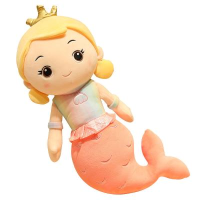 China Customize sqiushy plush color mermaid new plush toys girls children's cartoon doll mermaid plush pillow for birthday gift for sale