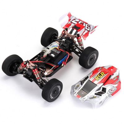 China RC 1/14 Buggy Racing Vehicle 2.4G 4WD RC Car High Speed ​​Model Wltoys 144001 Models Metal Chassis 60km/h for sale